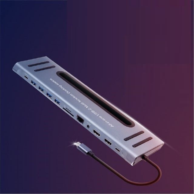 USB Type C 멀티 도킹 컨버터 허브 12in1 HDMI FW575
