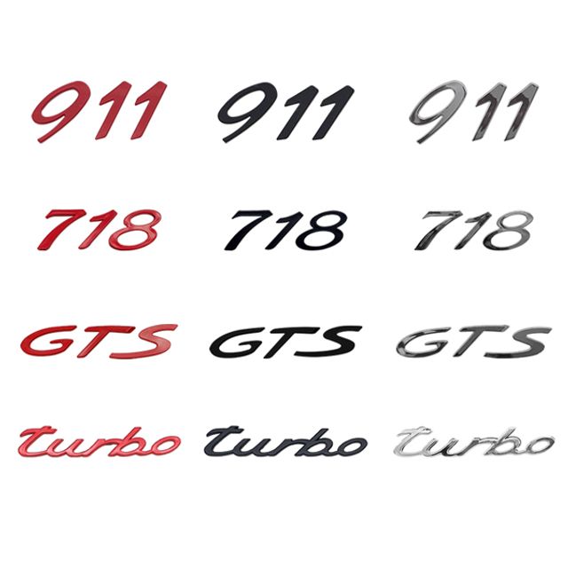 S11 포르쉐 이니셜 718 911 TURBO GTS 엠블럼