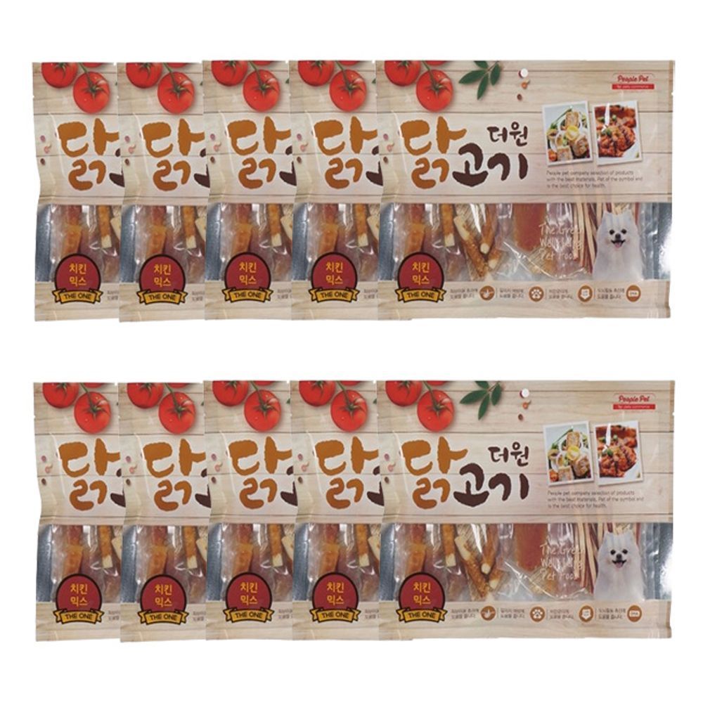 강아지 닭고기 간식 일상 믹스 300g 10P 반려견 육포
