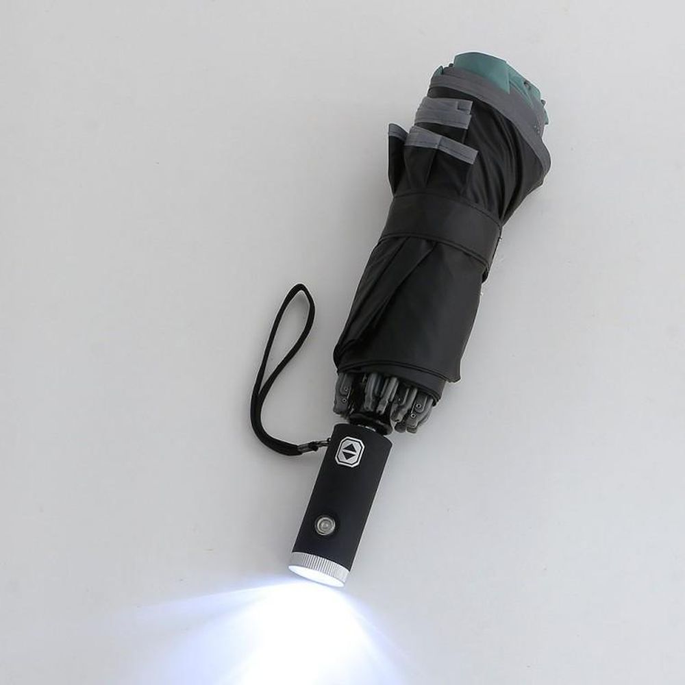 거꾸로 LED 완전자동 양산 겸 우산 그린