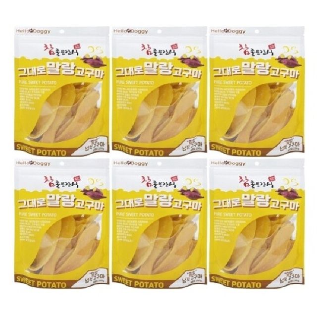 참좋은간식 그대로말랑고구마 250g 6개 넙적
