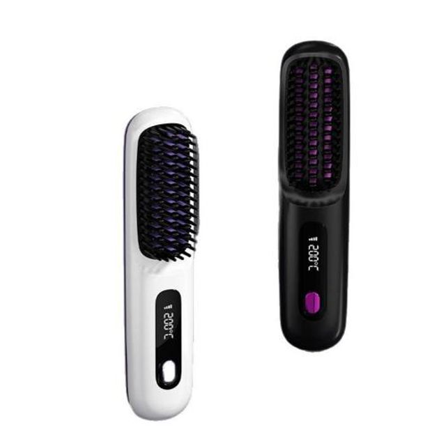 LND 무선 매직 헤어빗 고데기 빗고데기 파우치포함 브