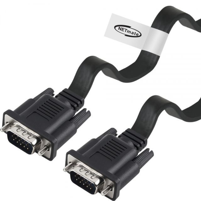 넷메이트 NMC-FR100B RGB 모니터 FLAT 케이블 10m
