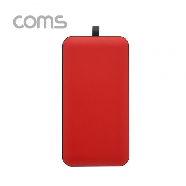 Coms G POWER 보조배터리 10000mAh 일반충전Red C타입