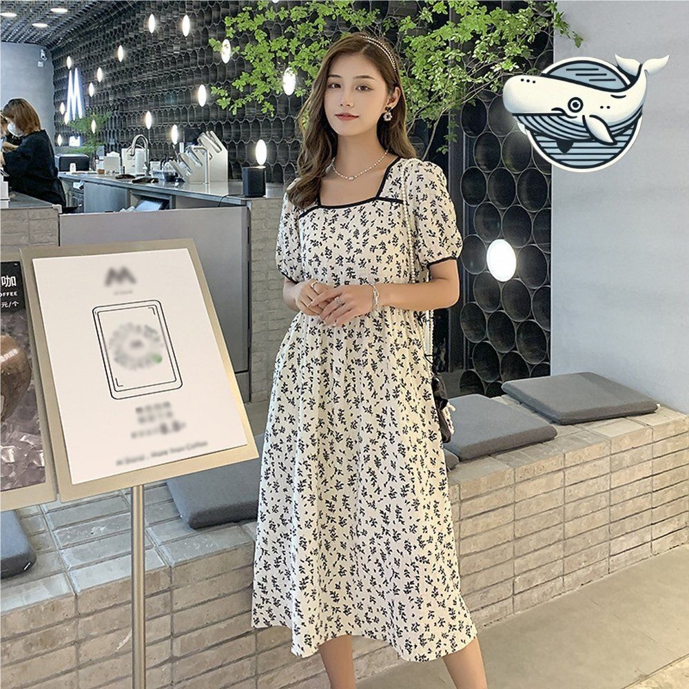여름 패턴 롱 원피스 데일리 여신 하객룩