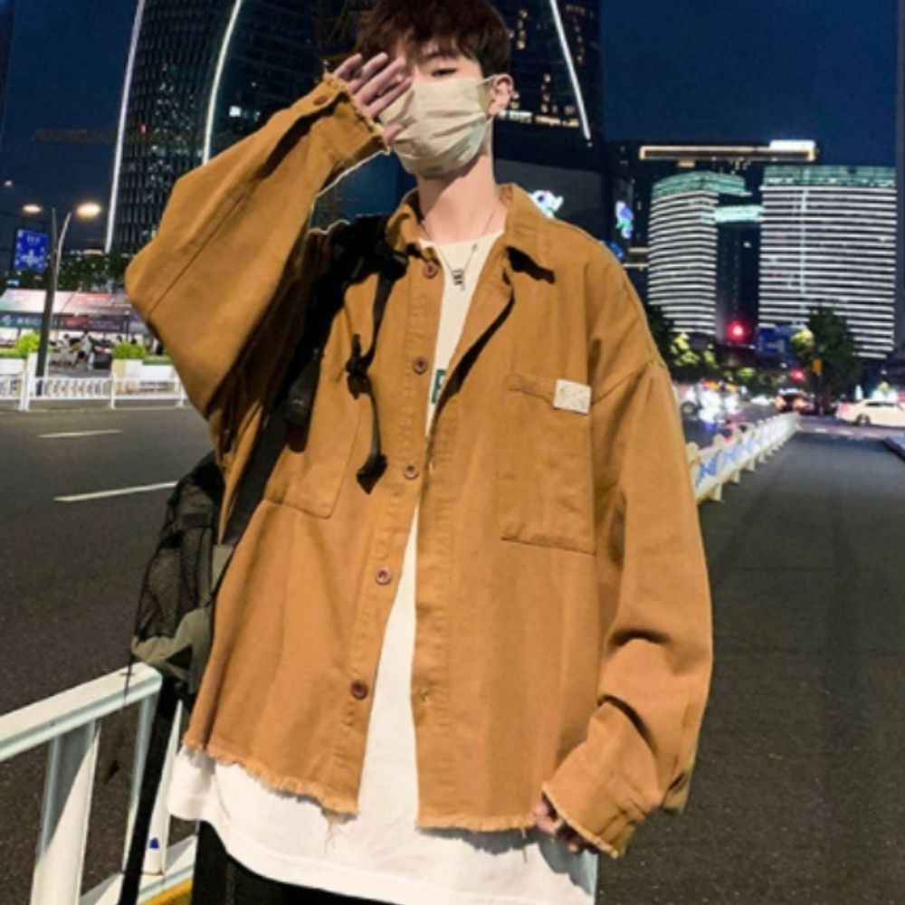 루즈핏 남성 빅사이즈 남자 셔츠 외투 오버핏자켓
