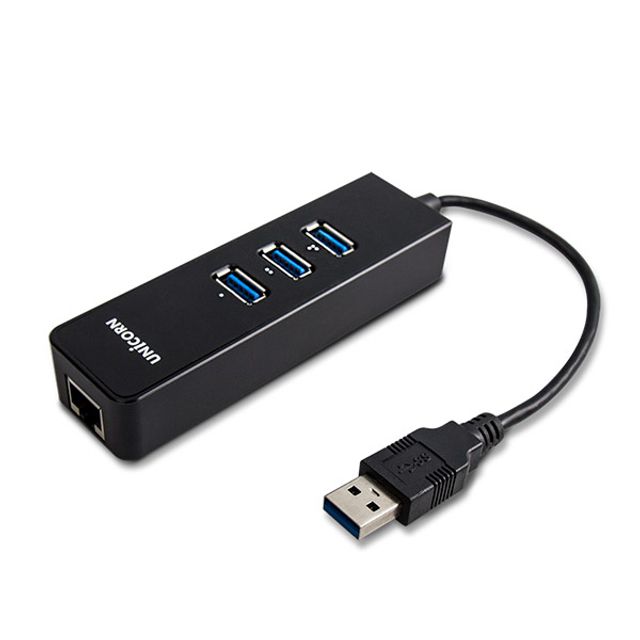 ULAN-303GH 기가 유선랜카드+USB 3.0 USB허브 3포트