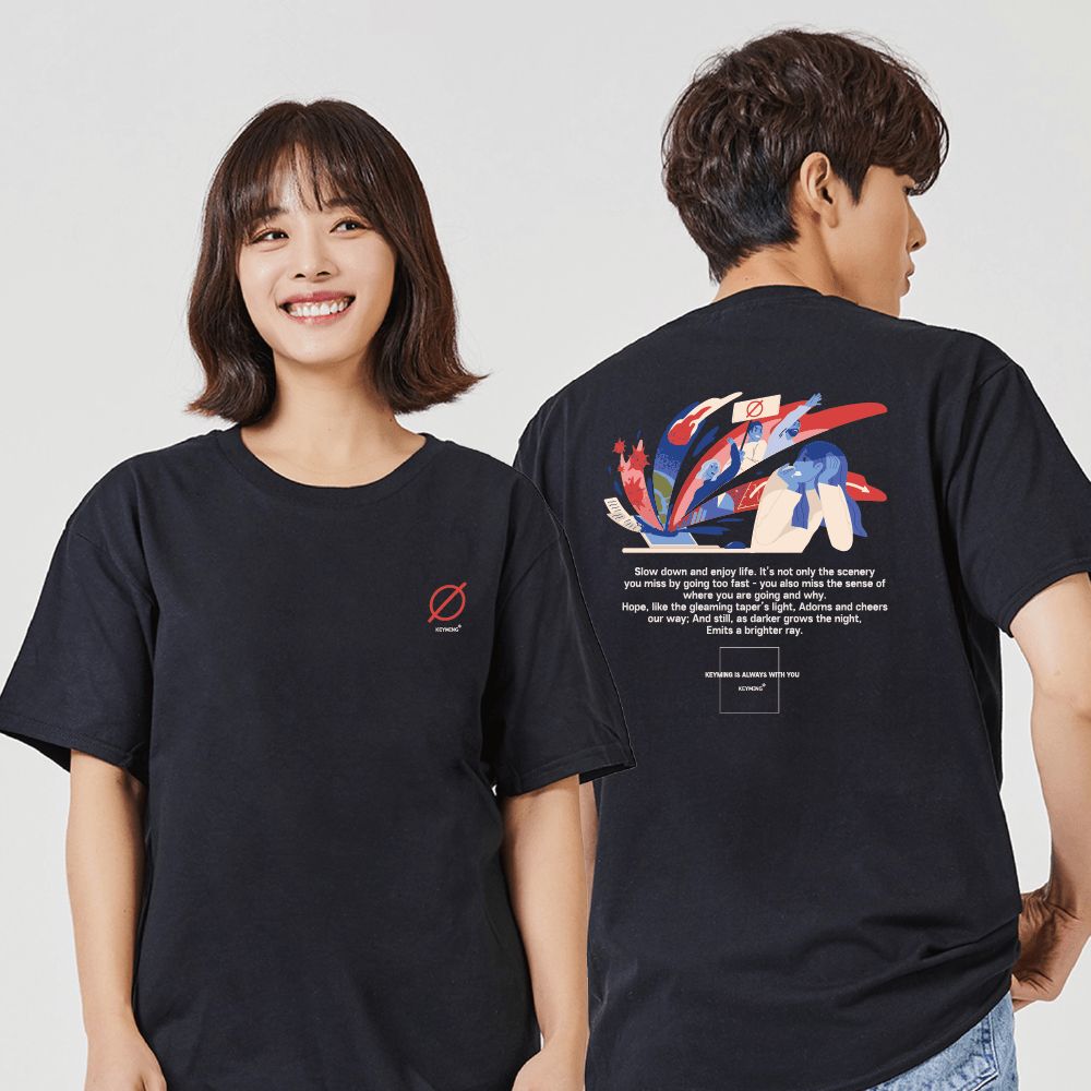 키밍 바이 러스 여름 대학생티셔츠 기본티