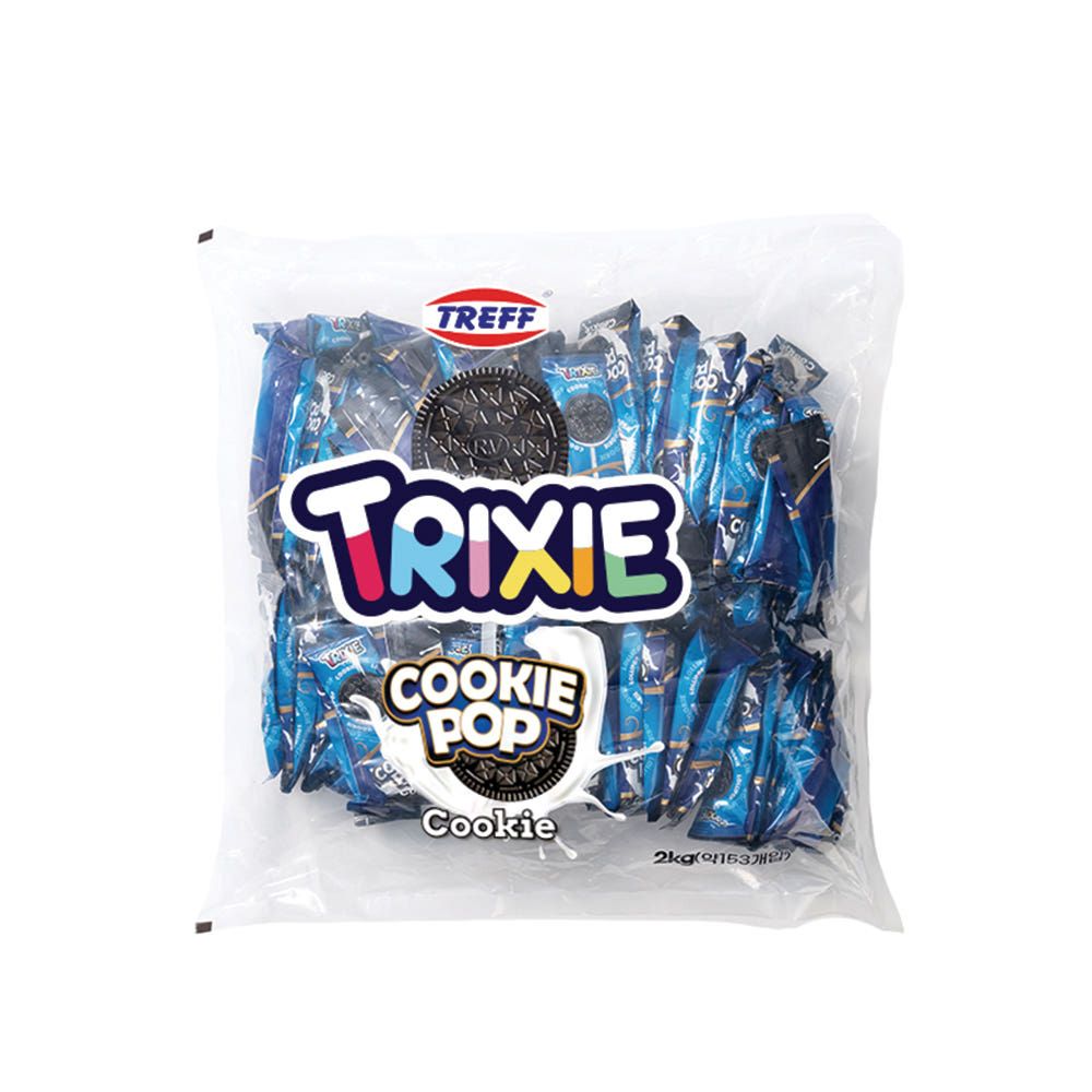 트레프 트릭시 쿠키팝 2kg 대용량 캔디 막대사탕