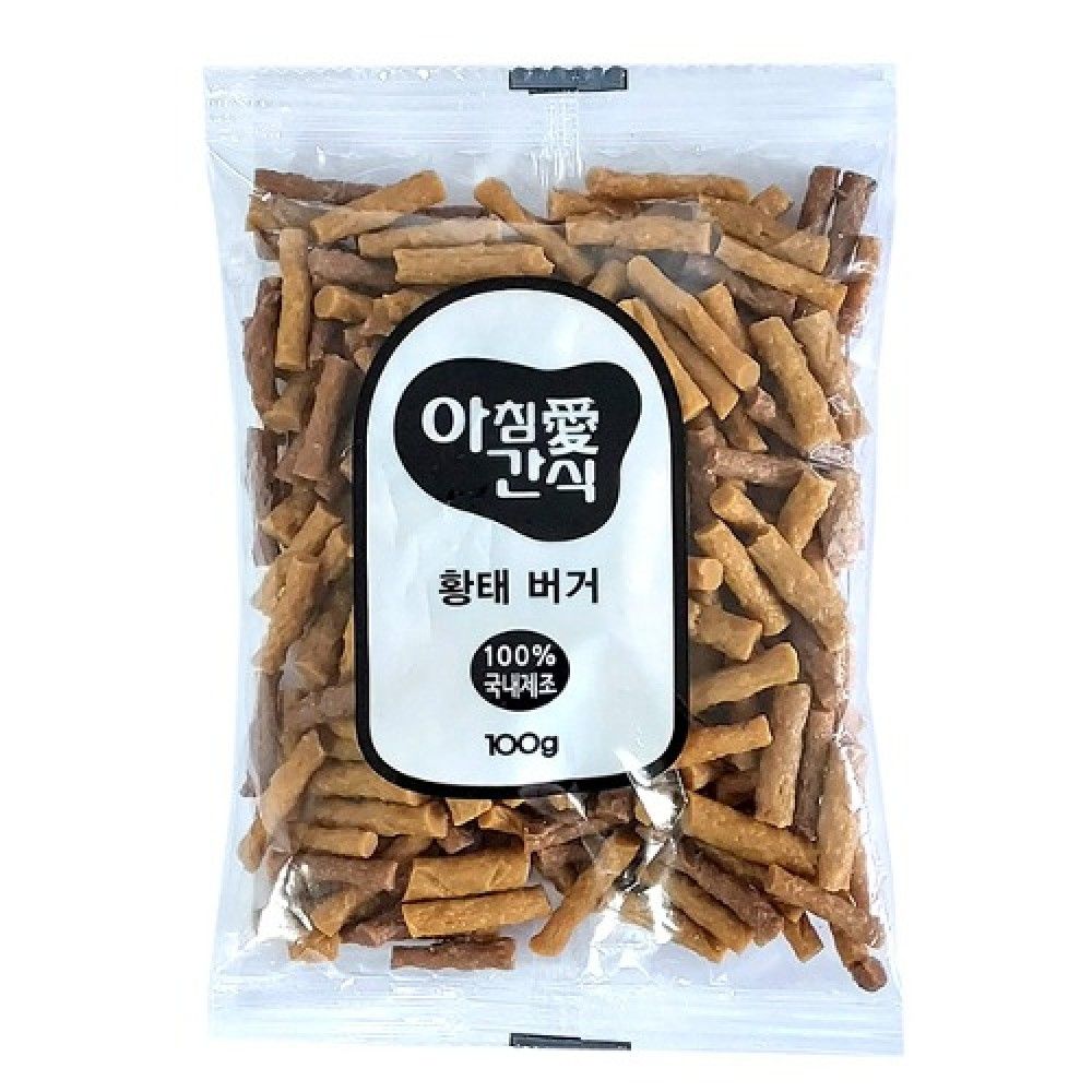 국산간식 아침애 모이스쳐 저알러지 황태버거100g1박