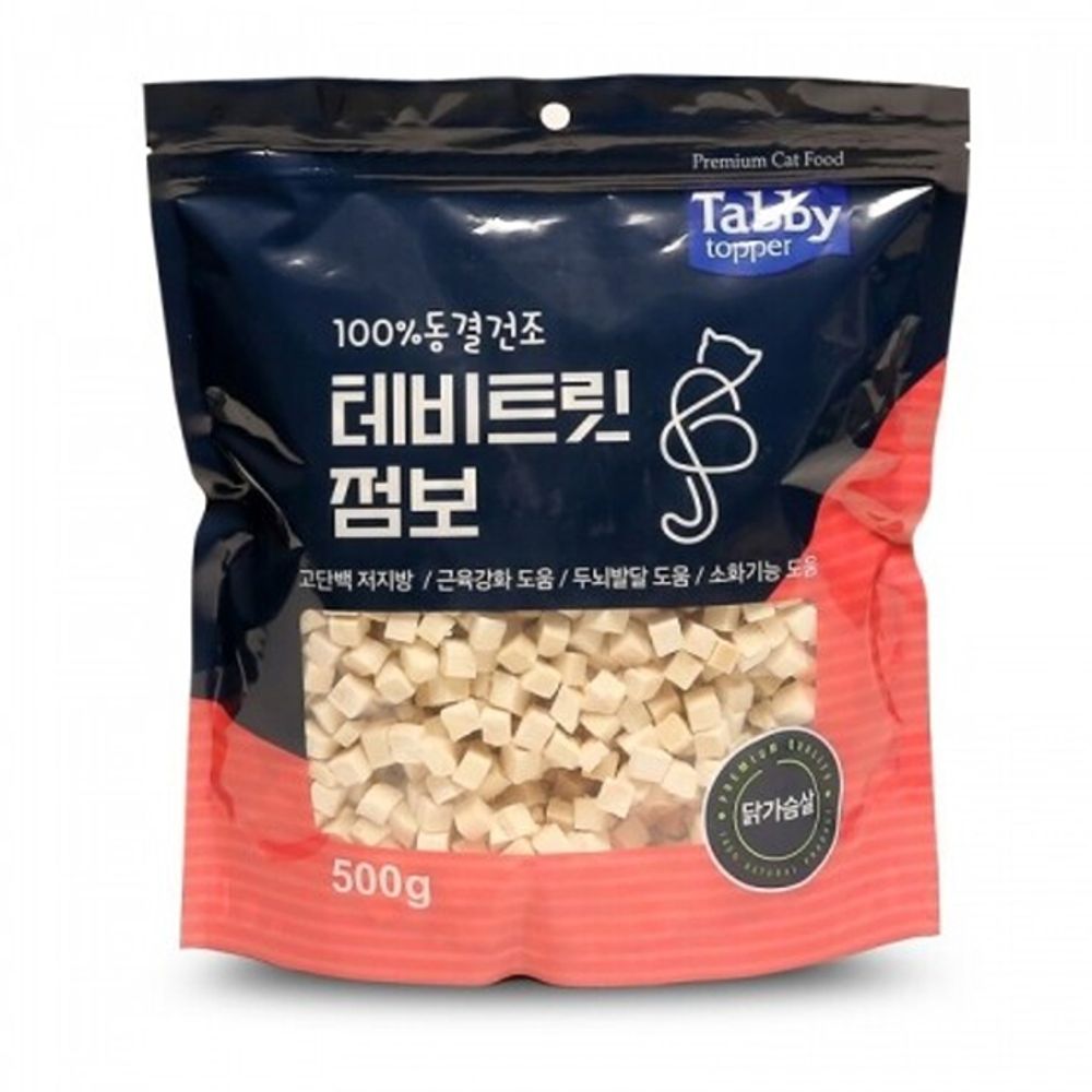 테비 동결건조 점보 트릿 500g 1P 고양이 스낵 간식