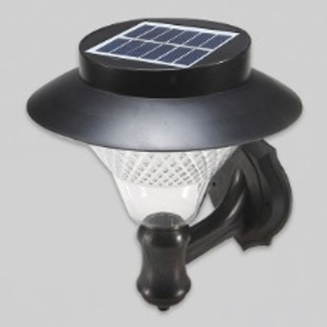 LED 태양광 정원등 24LED 블랙 벽부 겸용 이글스