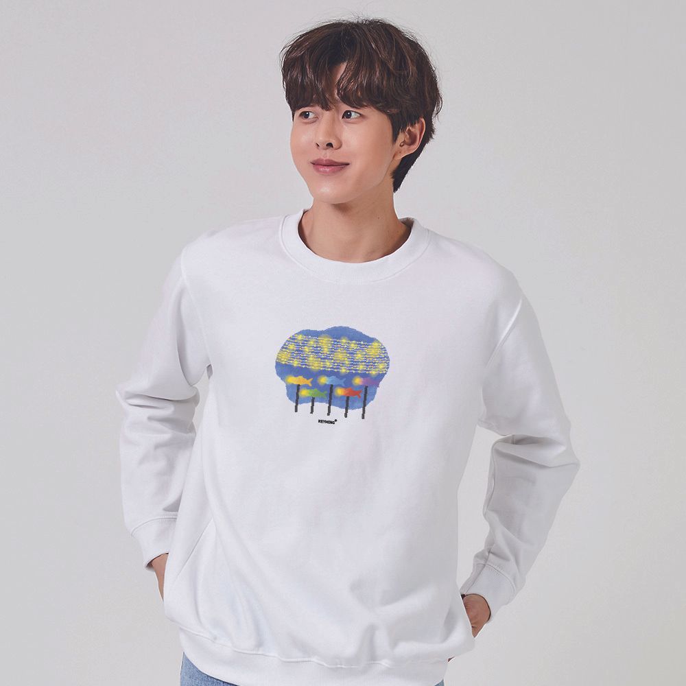키밍 물고기 맨투맨 후드티
