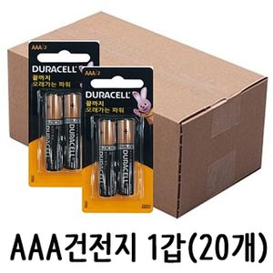 아이티알,LZ 듀라셀 건전지 2개입 AAA 1갑(20개) 알카라인