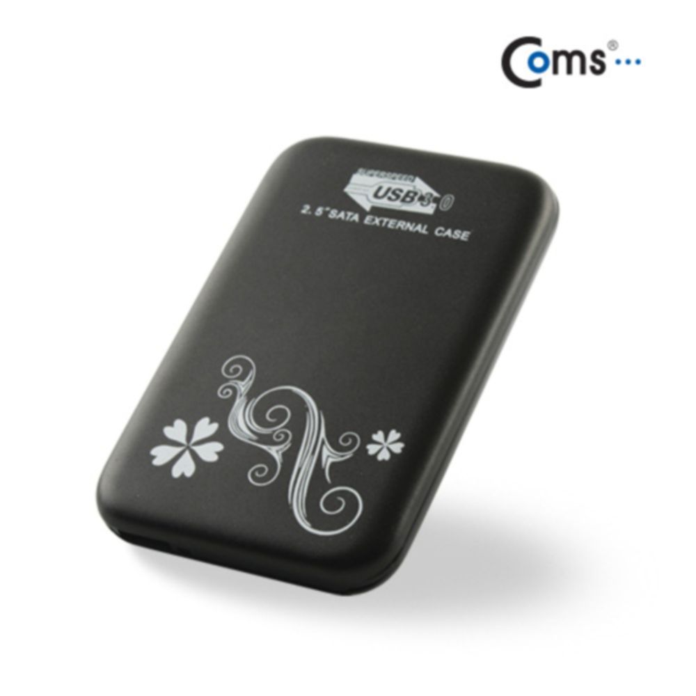 Coms USB 외장 케이스(SATA HDD) 2.5 USB 3.0 Black