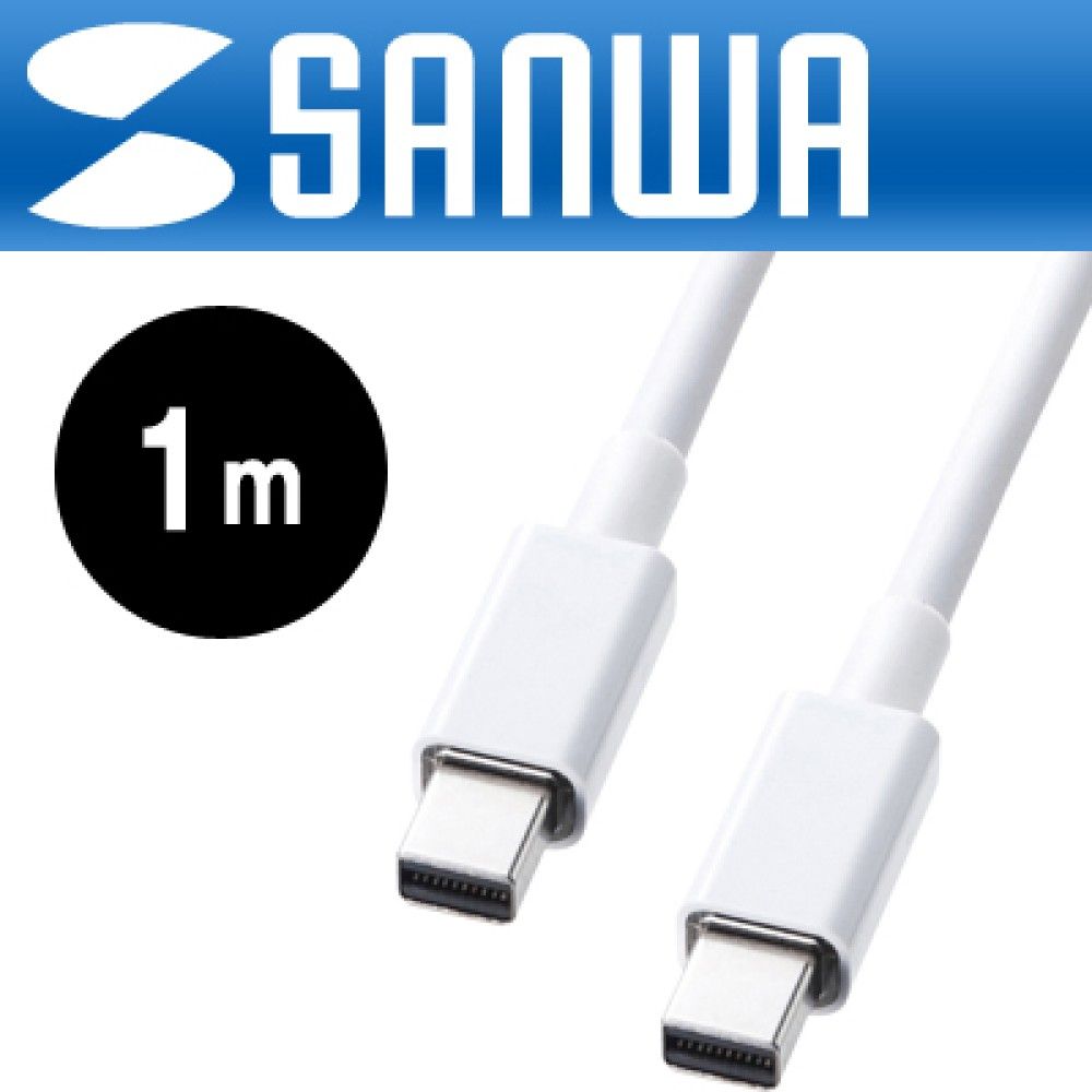 산와서플라이 KCJSDPMM1W Mini DisplayPort 1.2 케이