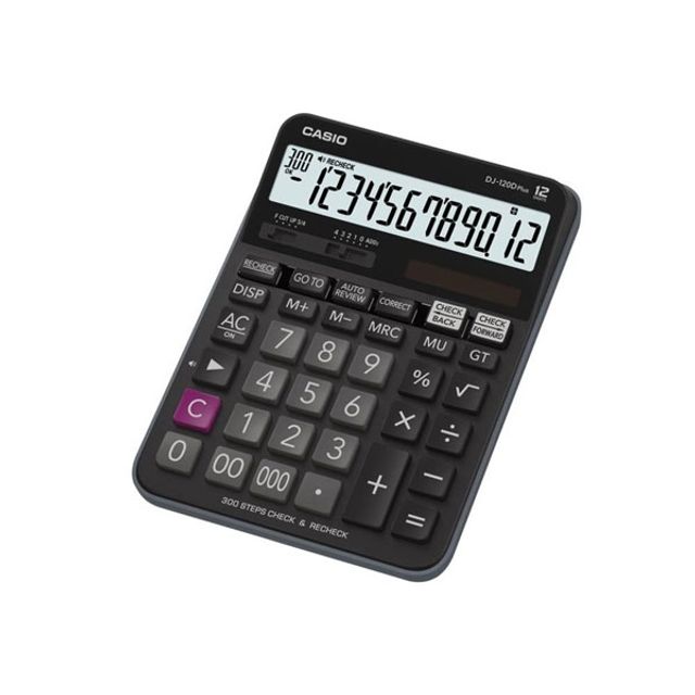 카시오 전자계산기 DJ120DPLUS 12자리 표기