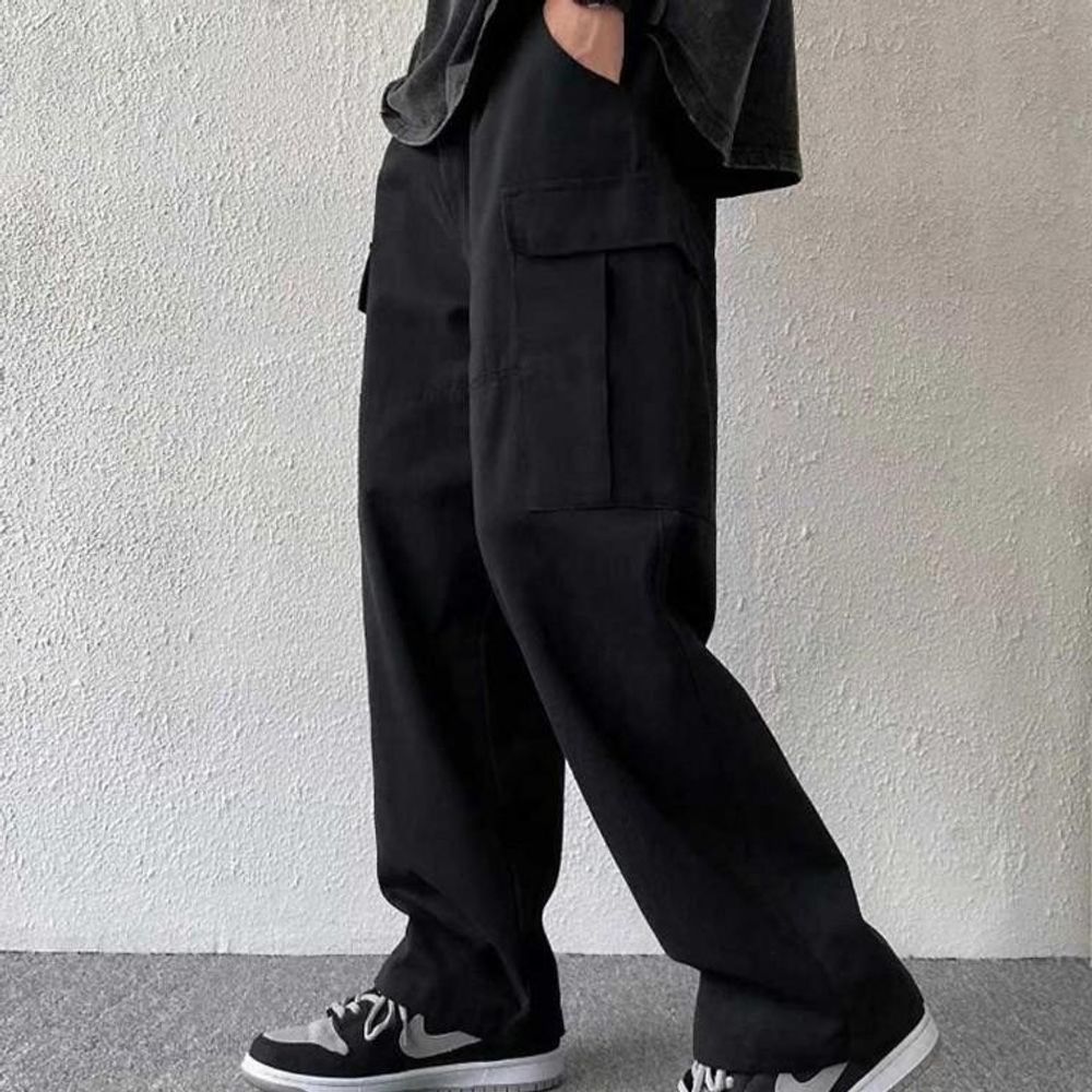 멋진 카고 패션 남성 바지 봄여름 가을 데일리 바지