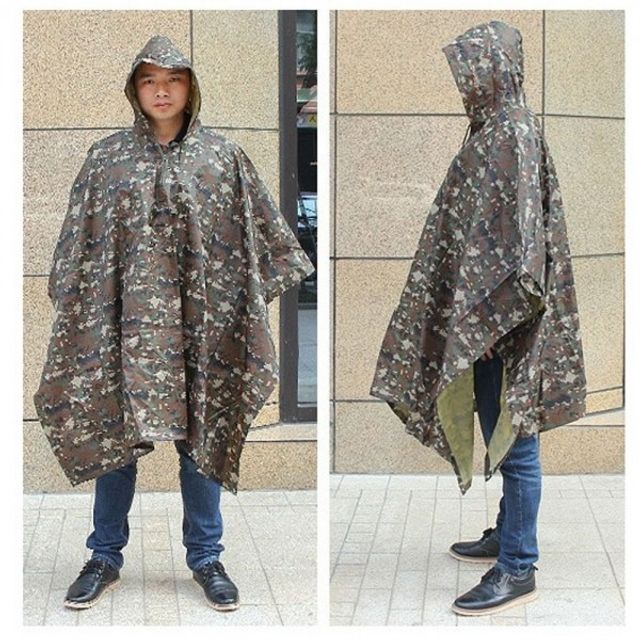 다용도/다기능 밀리터리우비 CAMO 판초우의 카모 101