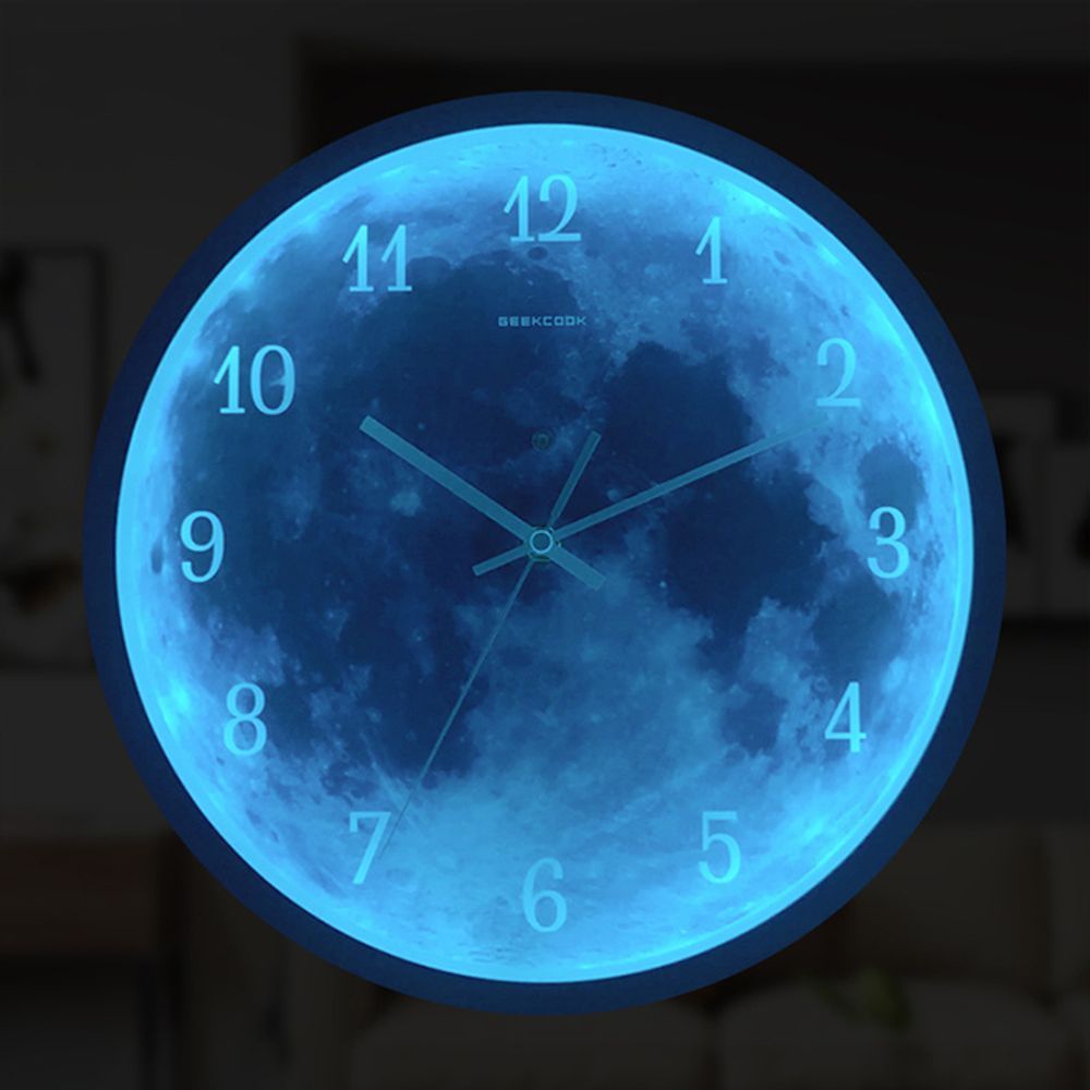 디지털시간기 무선 벽 벽걸이 전자 건전지 무소음 LED