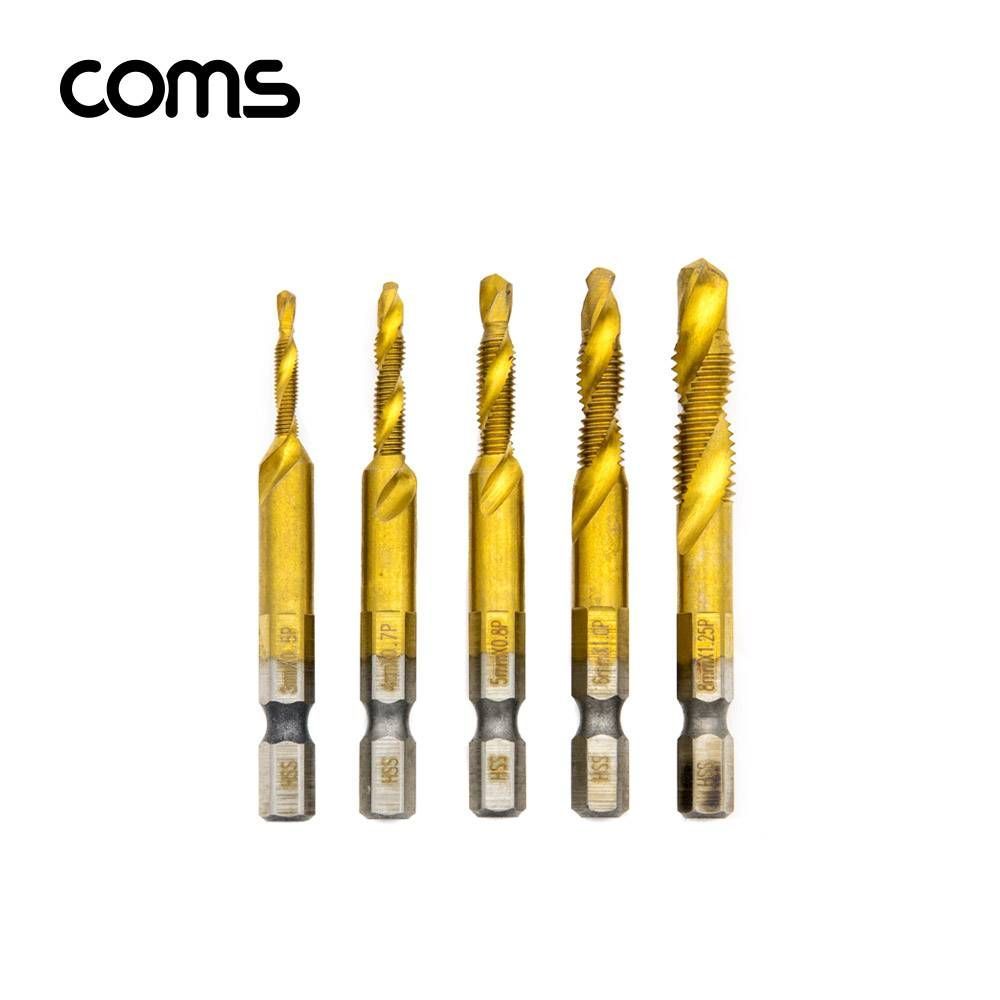 Coms ALDEN 육각탭세트 (TAP-38) 5pcs