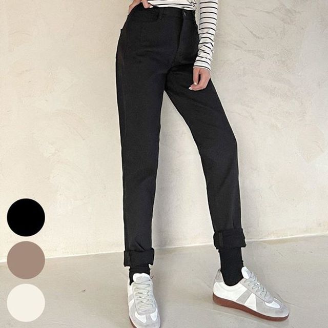 기모 X 여성 빅사이즈 팬츠 뒤 301N51