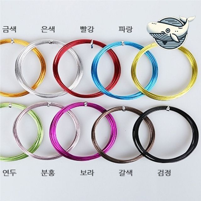 다채로운 공예 철사 두께 8M 활용 예술작품