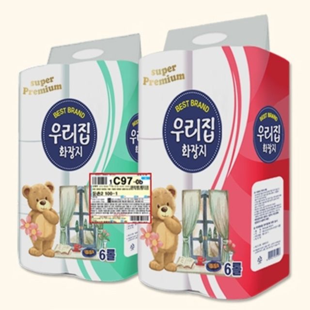 6롤 8세트 롤 화장지 휴지 20M 3겹