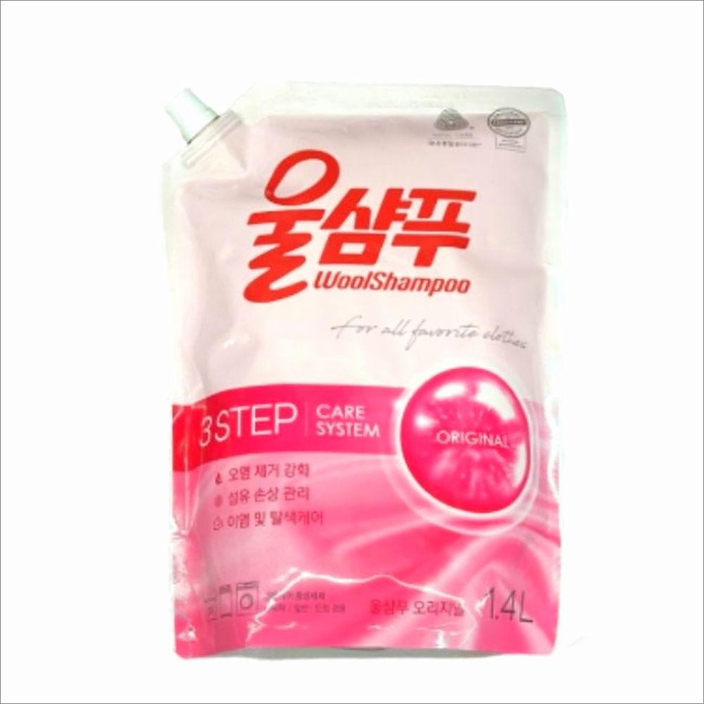 울샴푸 니트 실크 면 애경 오리지널 케어 리필용 1.4L