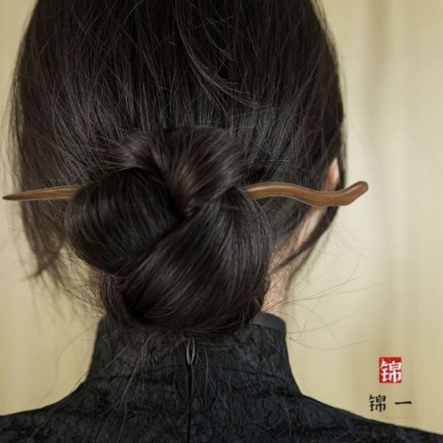 수공예 올림머리 헤어 장식 비녀 멋진 여자 머리핀