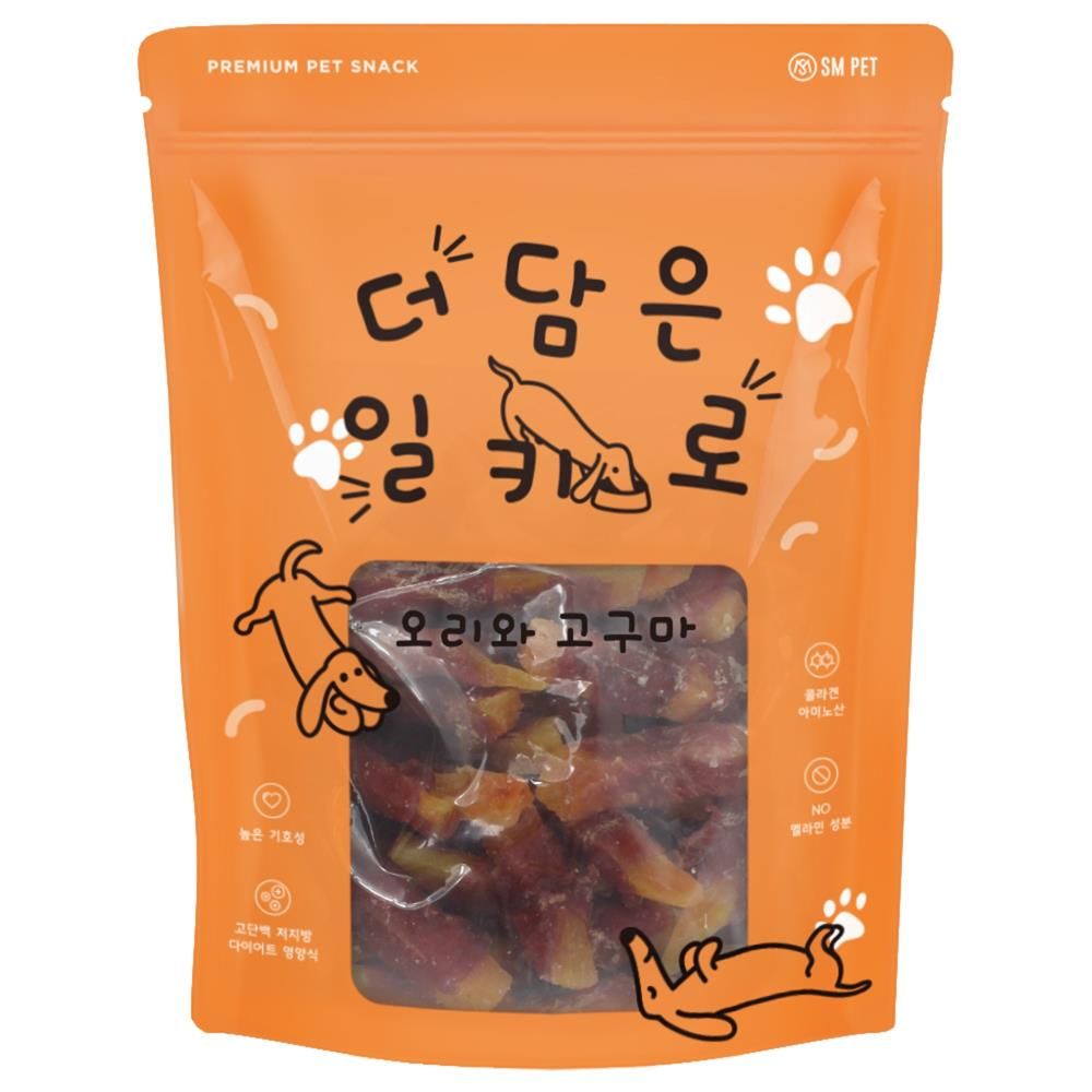 건강 대형견 영양 반려견 오리고기 오리와 고구마 1kg