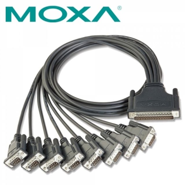 MOXA CBL-M62M9x8-100/OPT8D 8포트 시리얼카드 케이