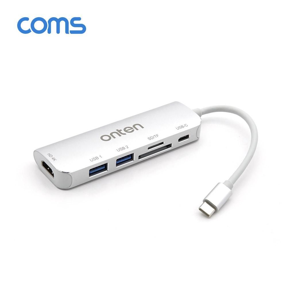 USB 3.1 Type C 멀티 도킹+허브 USB 3.0x2+HDMI+SD TF