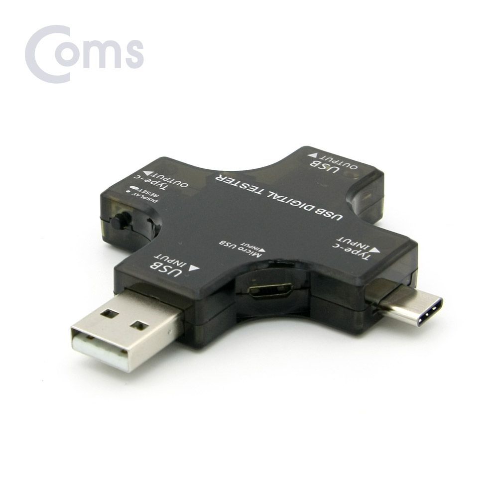 Coms USB 테스터기(전류 전압 측정) USB 3.1 (Type C)