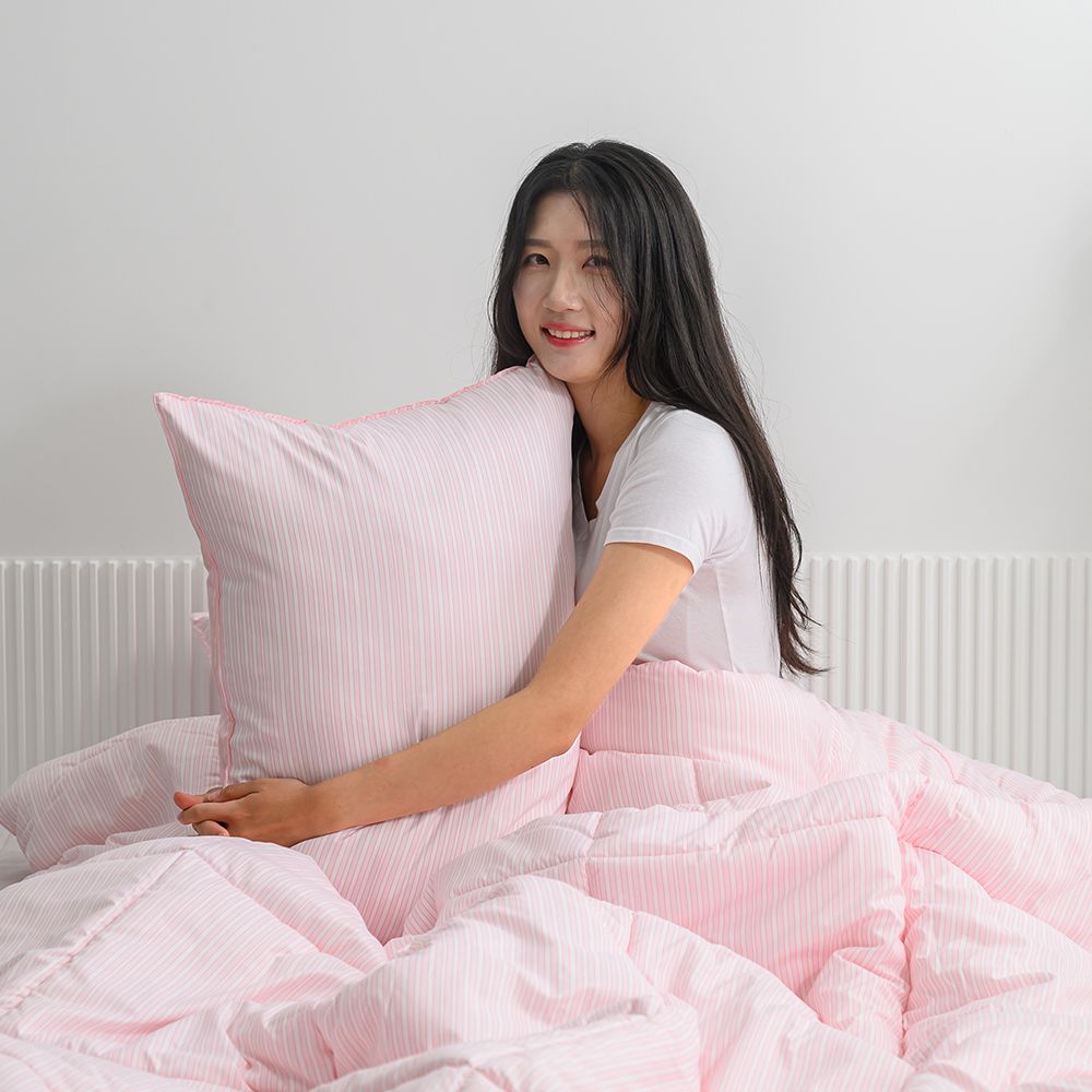 잠트리 베이직 안티더스트 차렵이불 SS 핑크
