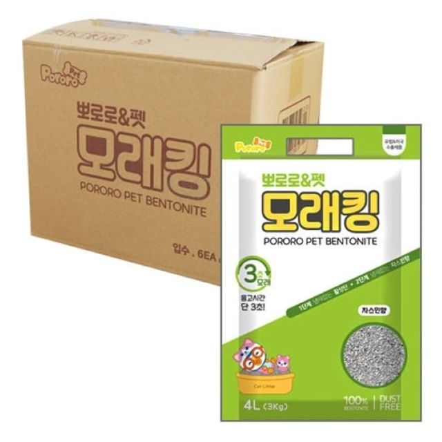 뽀로로/펫 모래킹4LX6개1박스(쟈스민향)