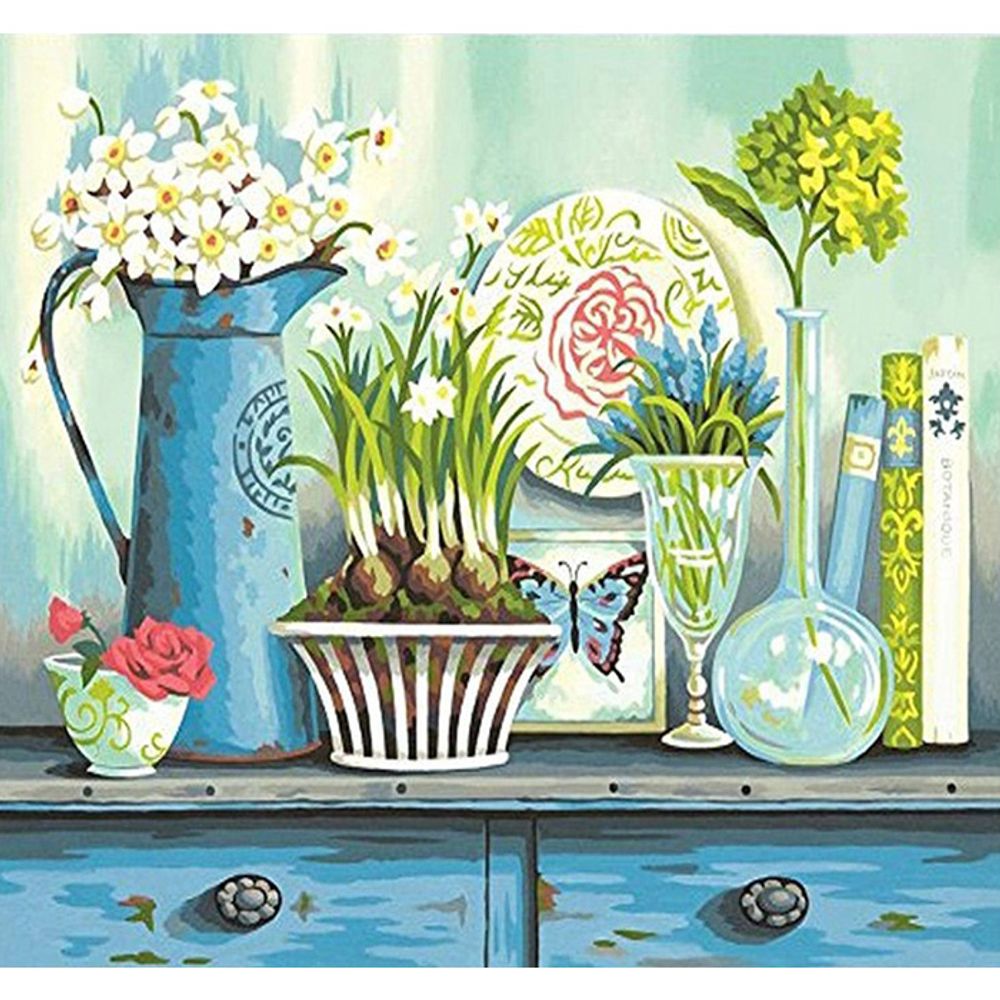 키친 플라워 (캔버스) 보석십자수 40x50