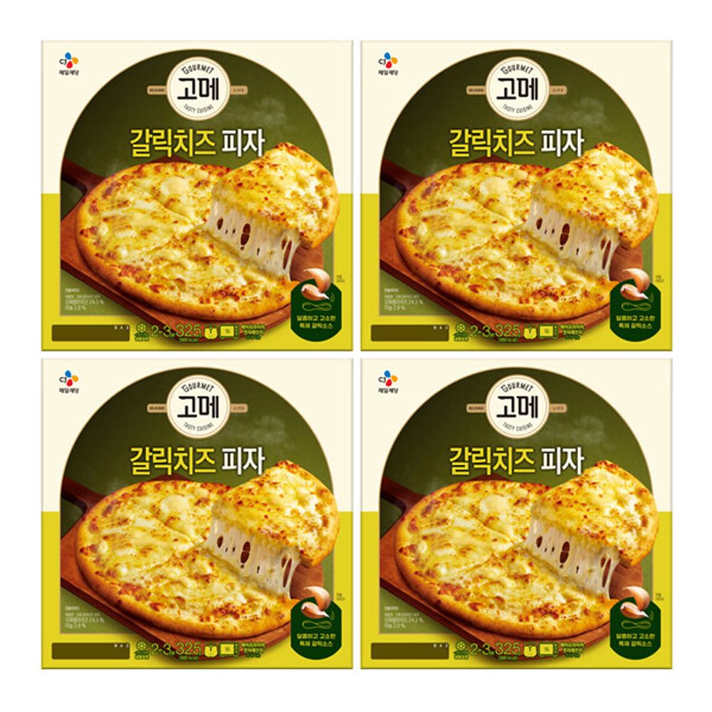 고메 갈릭치즈 피자 325g x 4판