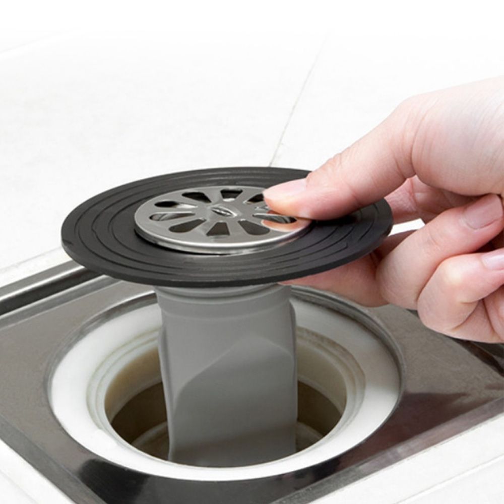 하수구 덮개 배수구 냄새제거 트랩 LUAZ-TR 블랙