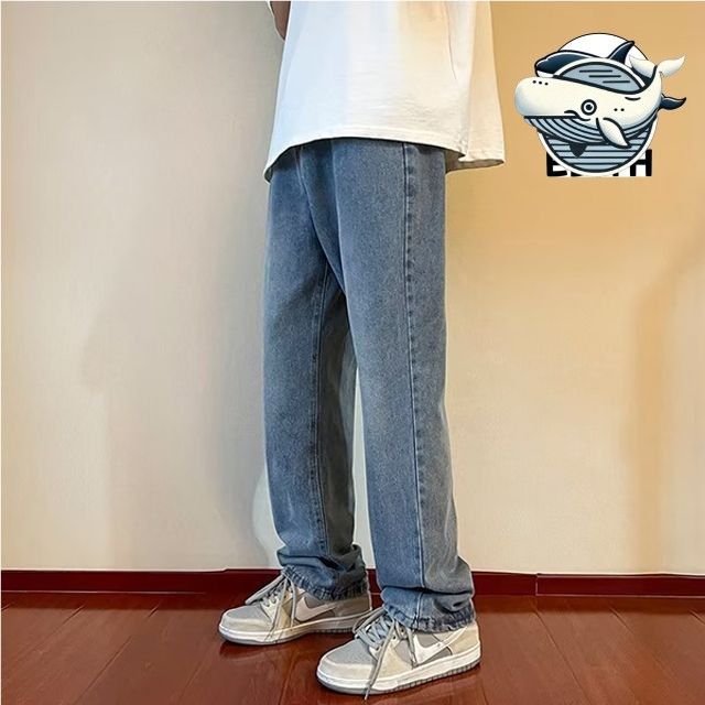 남성 데일리 스타일 옅은 청바지 편한 일자핏