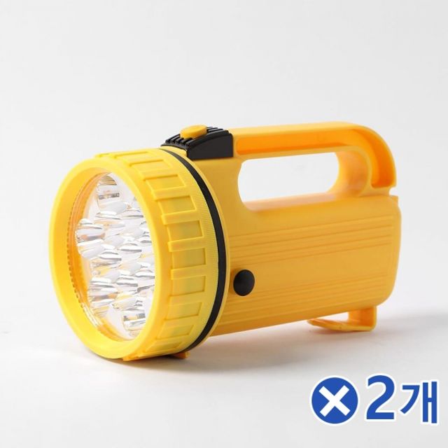 건전지사용 대형 LED 손전등-색상랜덤x2개 LED랜턴