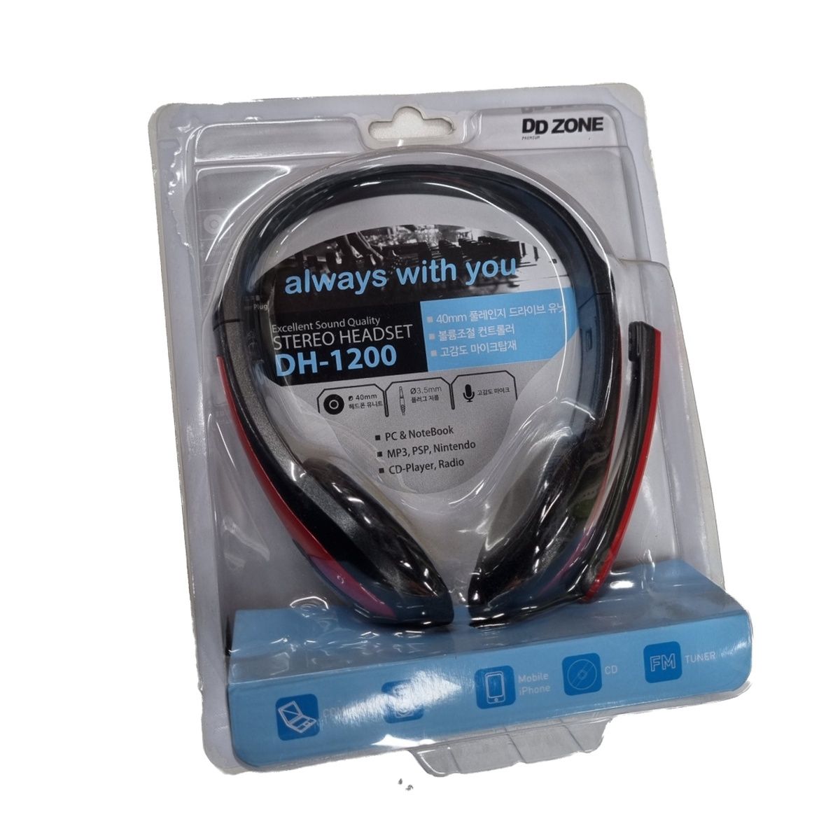게이밍 헤드셋 DH-1200 디디존 멀티미디어 헤드셋 마이크