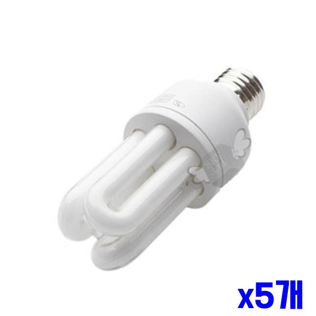 주광색 삼파장 교체등 램프 11W 선명한 형광등 x5개