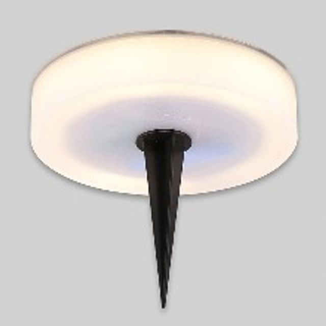LED 태양광 지주식 정원등 원형 150mm 전구색