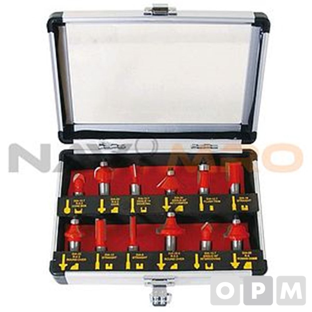 루터 비트 세트 KRB-24/1SET(24pcs)/생크(파이) 12