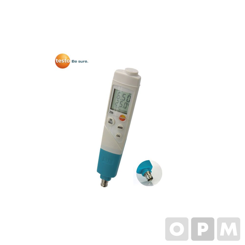 TESTO 206 pH3 다양한 프로브 연결이 가능한 pH측정