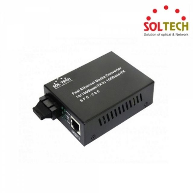 SOLTECH SFC200-SCSW/B WDM 광컨버터 (100Mbps/SC/