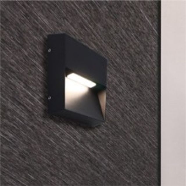 LED 에코 케바 사각 벽등 5W IP54 주백색 플리커프