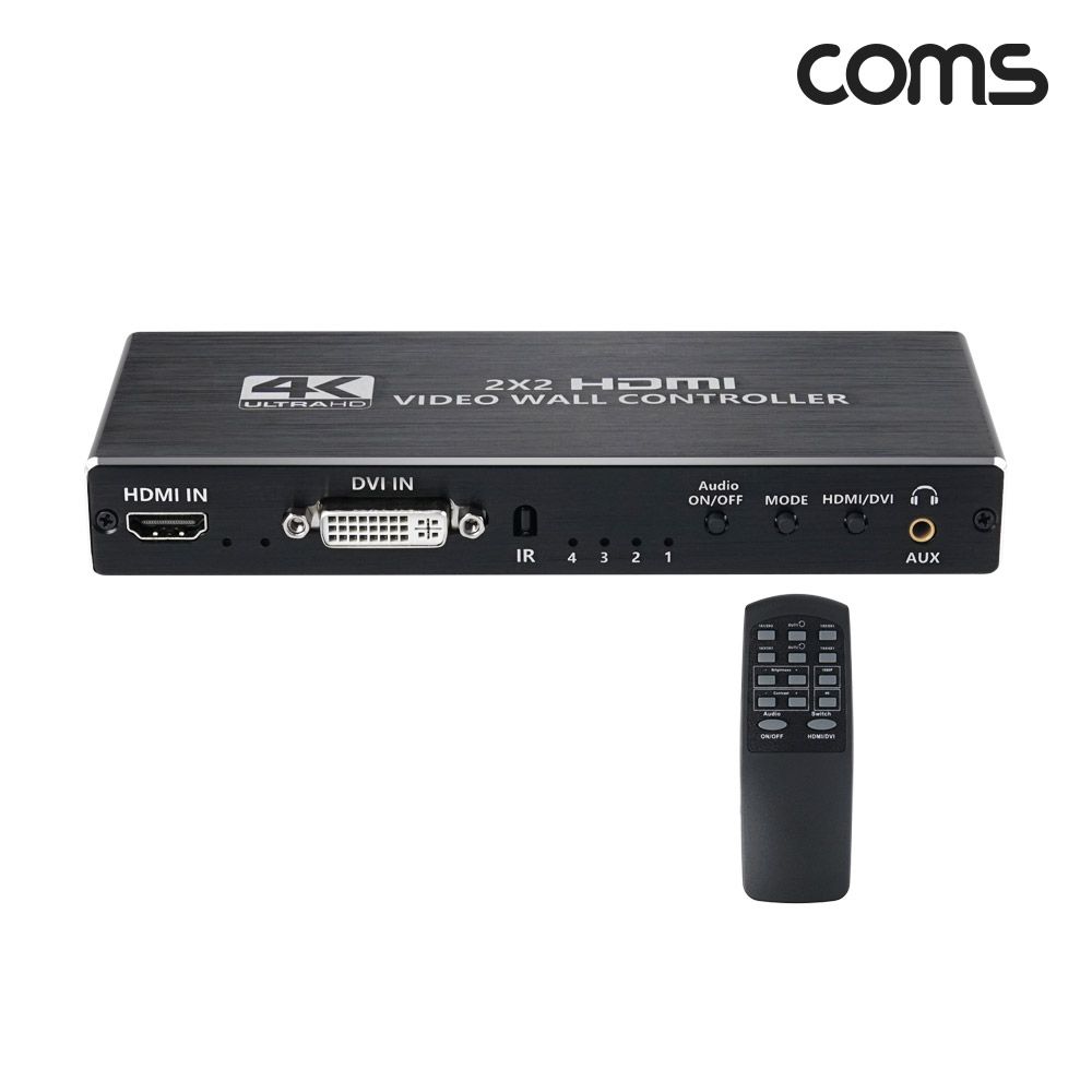 Coms HDMI 1.4 비디오 월 멀티비젼 2x2