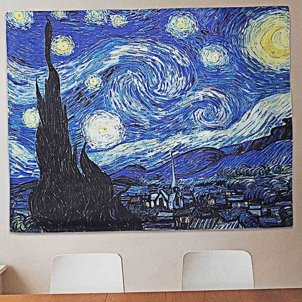 그림 액자 패브릭 포스터 반고흐 별빛밤 인테리어 L